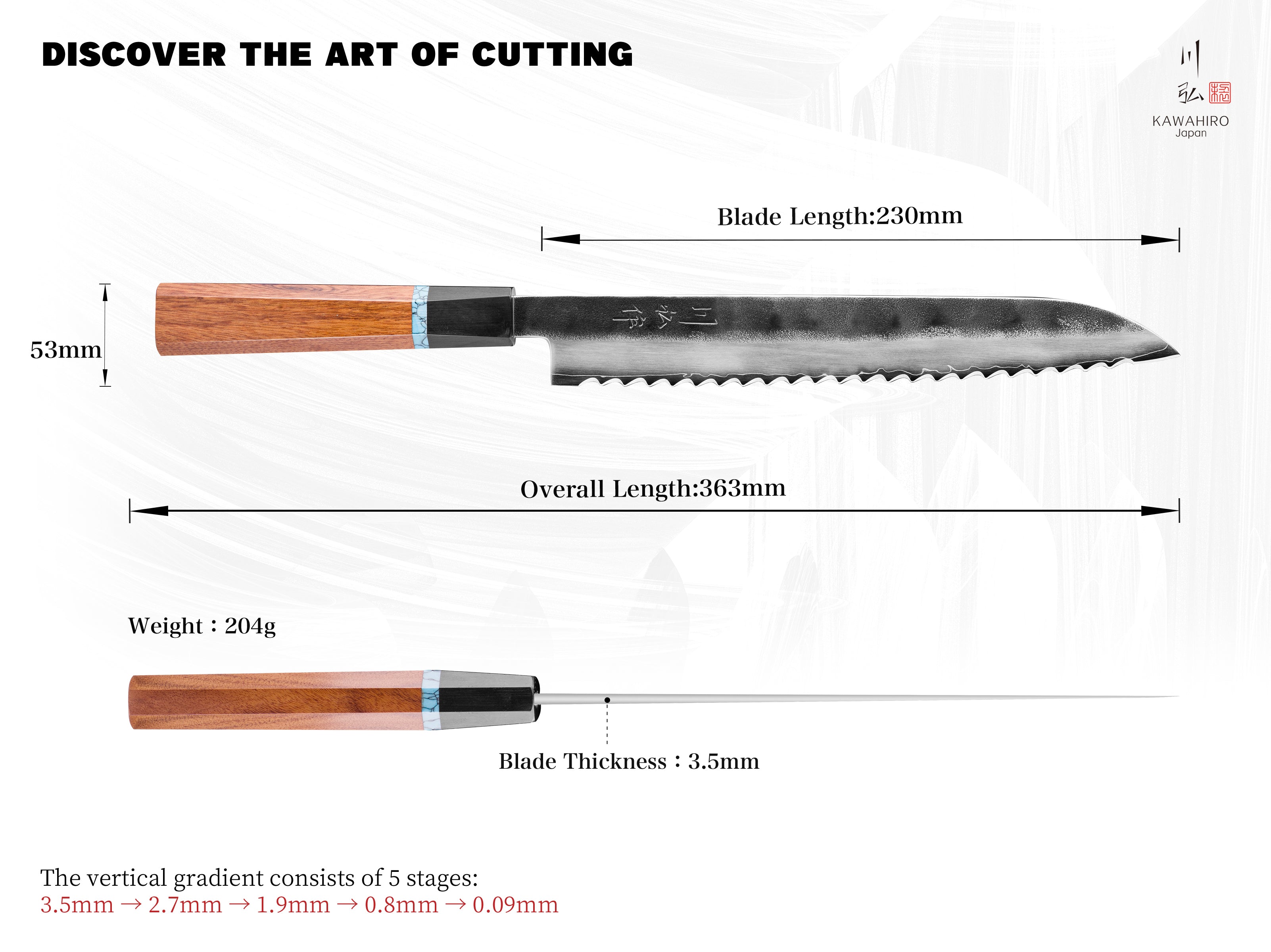 KAWAHIRO - KH-6611 (Bread Knife)