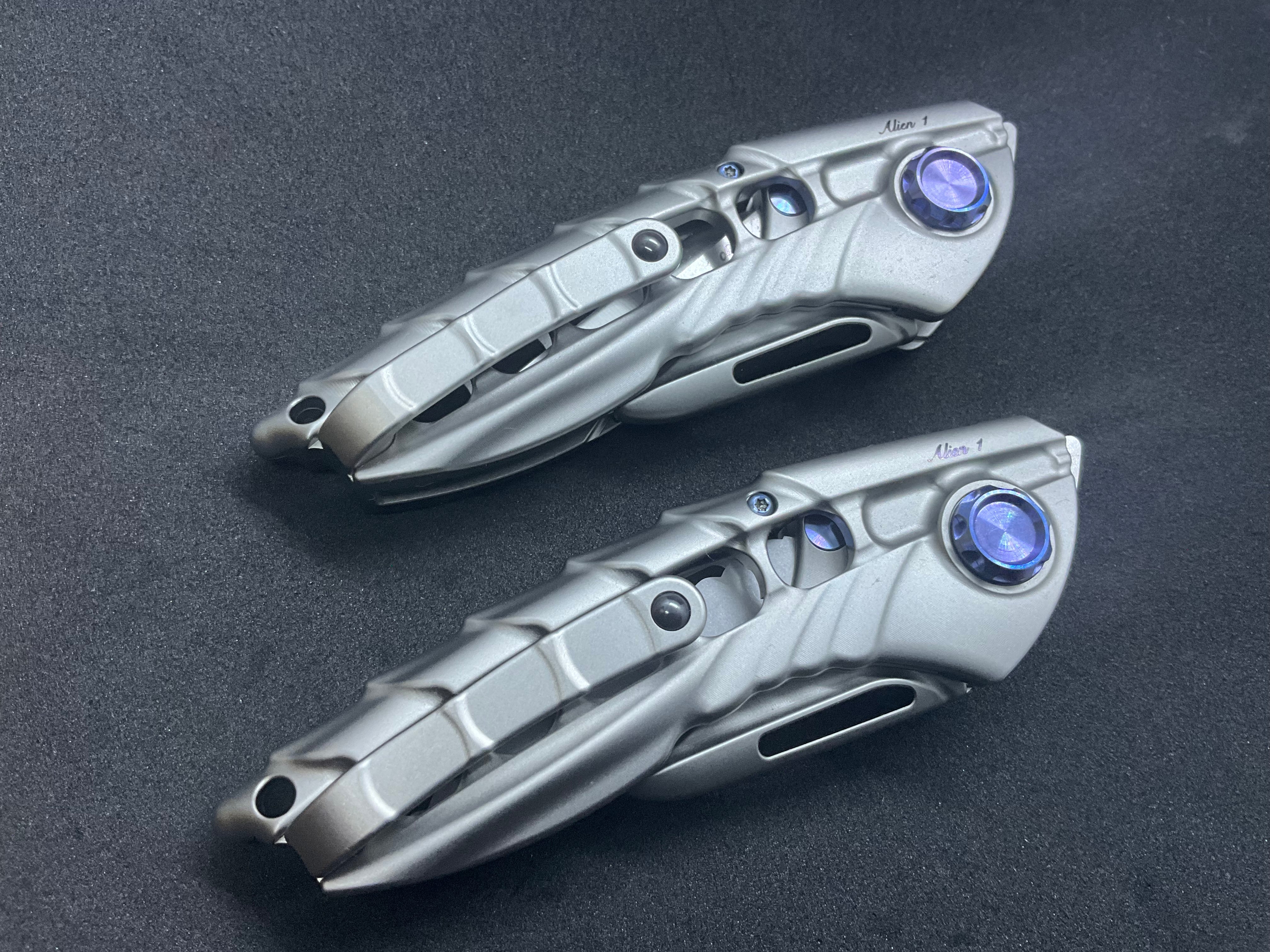 Rike Knife - Alien 1 + Fully Serrated Blade (updated version)