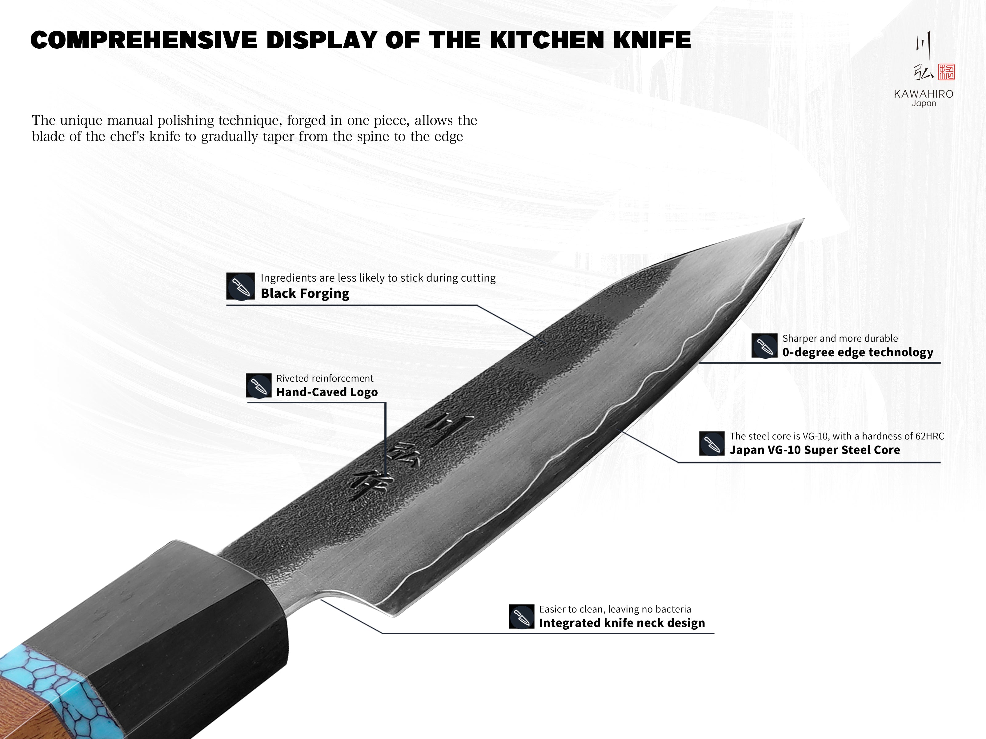 KAWAHIRO - KH-6606 (Paring Knife)