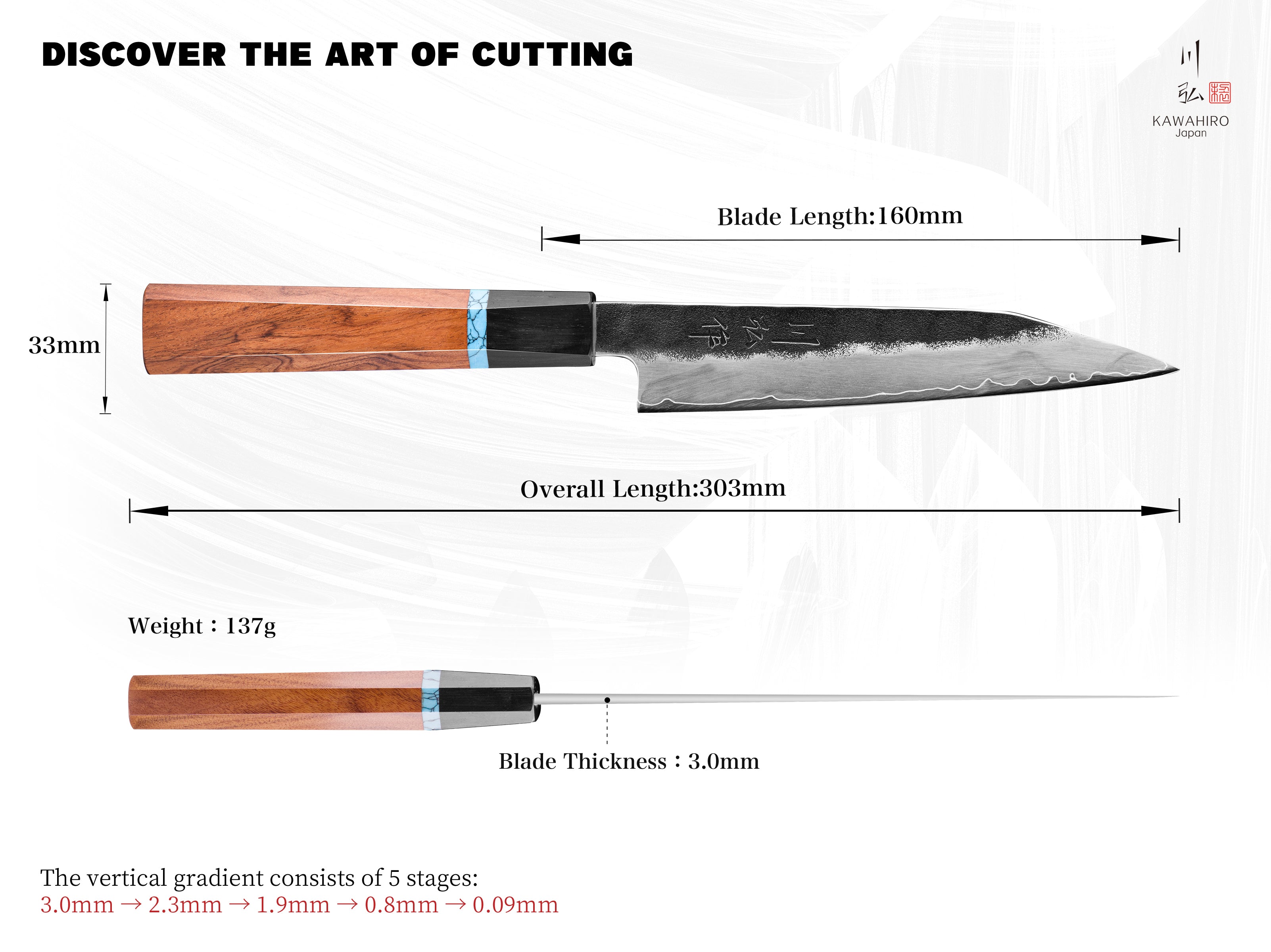 KAWAHIRO - KH-6609 (Slicer Knife)