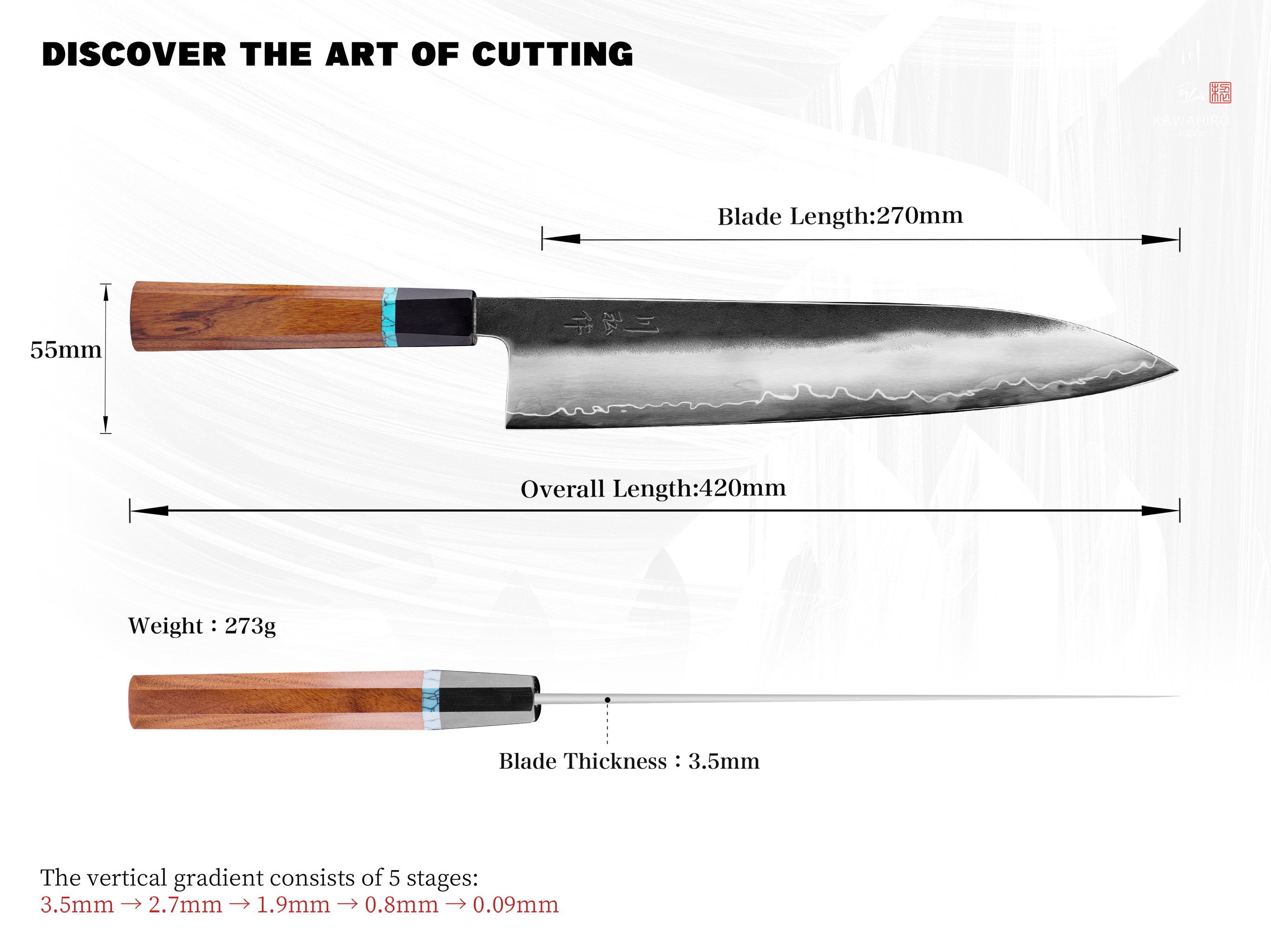 KAWAHIRO - KH-6613 (Gyuto Knife)